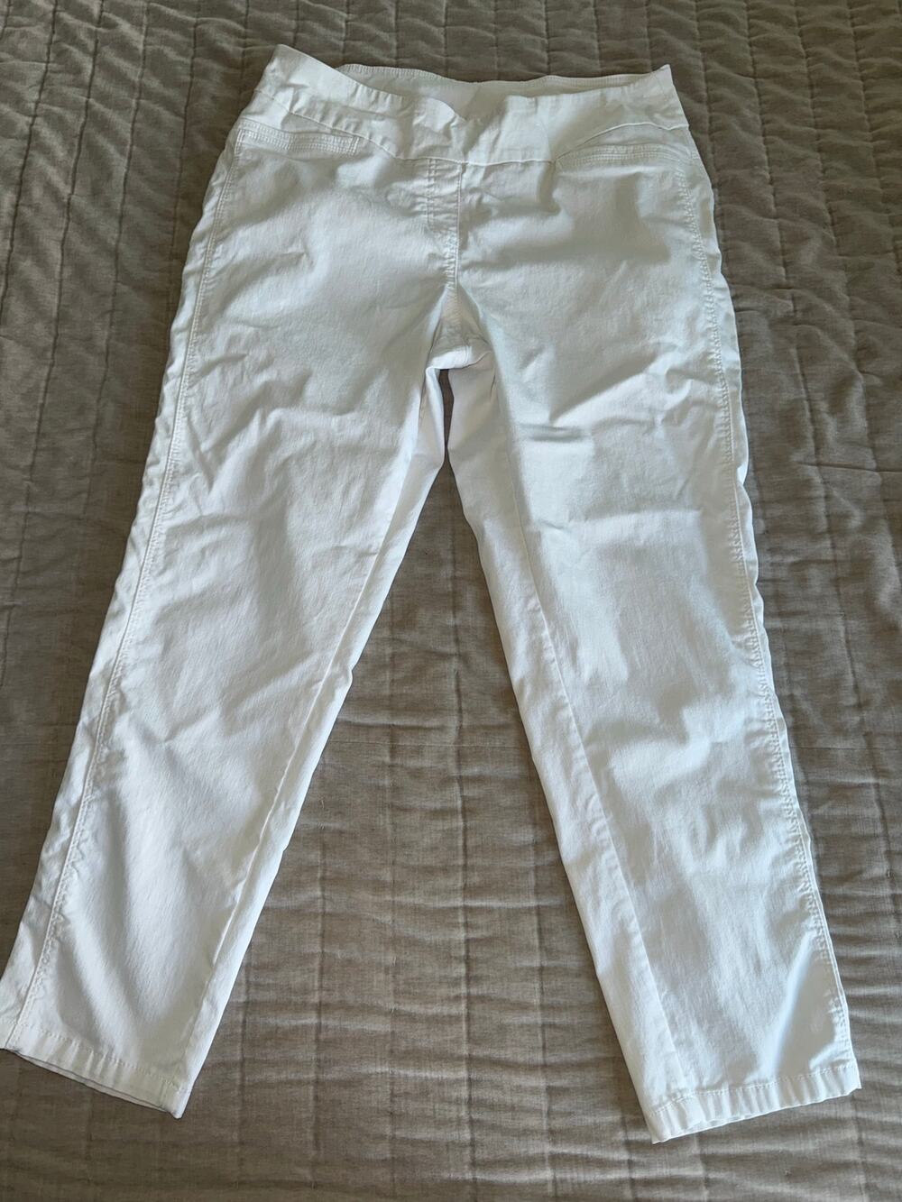 Westbound White Casual Pants Plus Size 18W